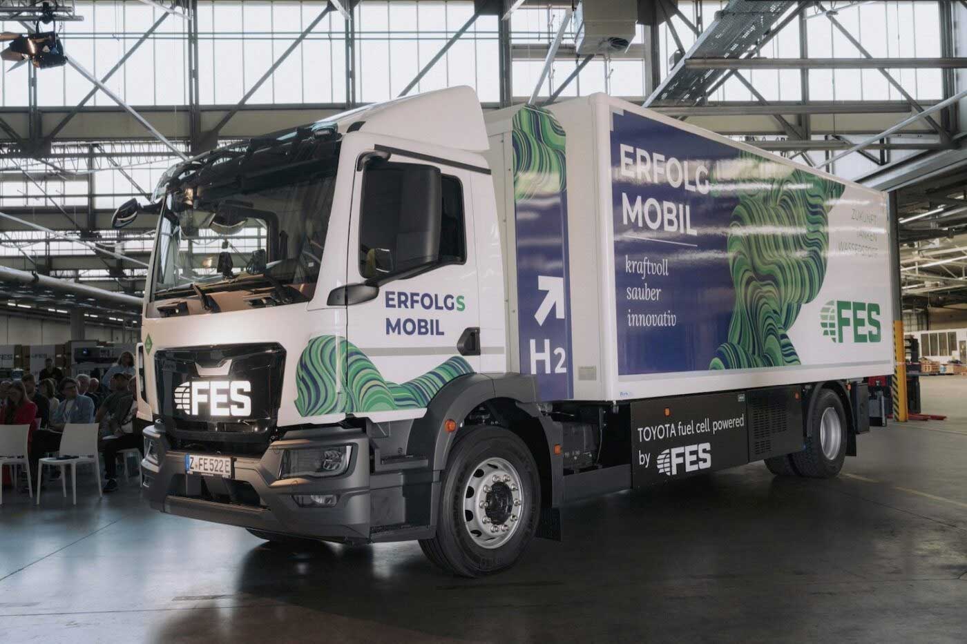 FES présente son premier camion à pile à combustible