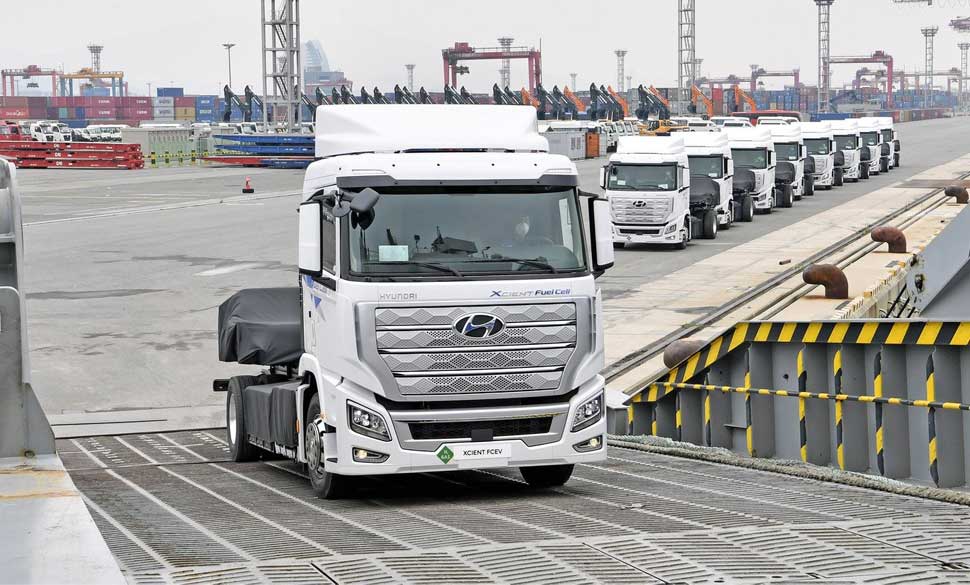 Hyundai exporte ses premiers camions à hydrogène vers l'Europe